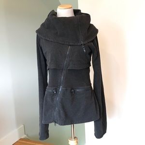 Lululemon Cowl Neck Asymmetrical Zip Jacket